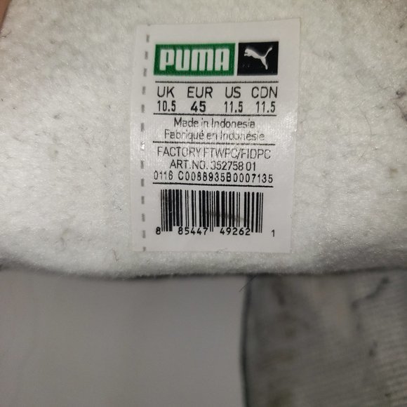 Puma G. Vilas Men's Size 11.5 Sneakers - Pre-Owned - Picture 3 of 6